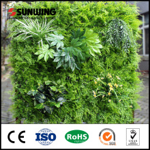 Sunwing indoor artificial green wall for supermarket decoration